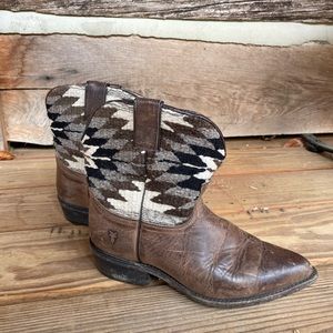 Frye woven boots